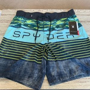 NWT Mens Spyder Swim Shorts XL